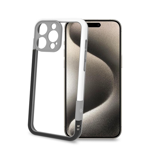 [BUMPER1081BKWH] BUMPER IPHONE 16 PRO MAX BK/WHITE