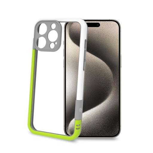 [BUMPER1081WHYL] BUMPER IPHONE 16 PRO MAX WHITE/YELW