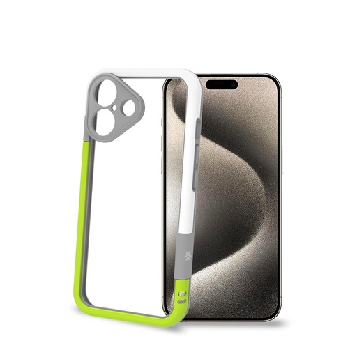 [BUMPER1078WHYL] BUMPER IPHONE 16 WHITE/YELLOW
