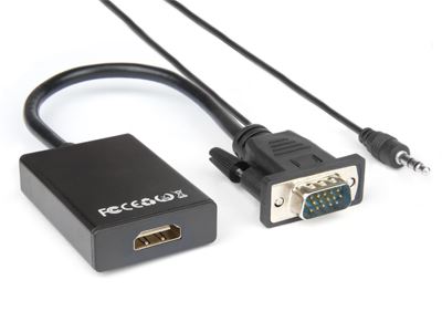 [XVAVGA-HDMA] CAVO VIDEO VGA A HDMI F JACK 3.5MM