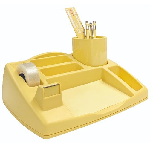 [4121PG] DESK ORGANIZER OLIVER PASTEL GIALLO