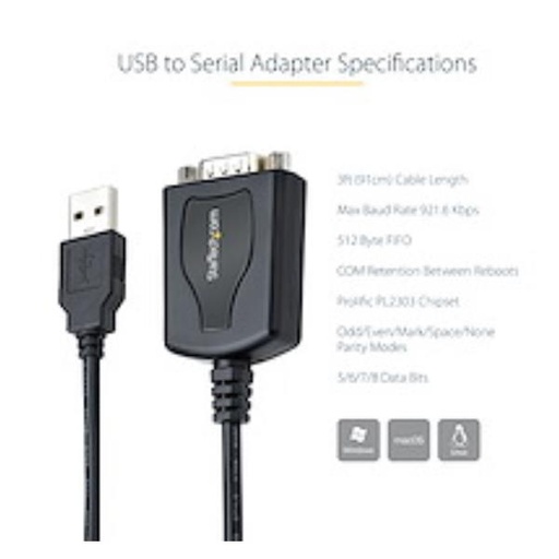 [1P3FPCUSBSERIST] CAVO ADATTATORE USB SERIALE 1M