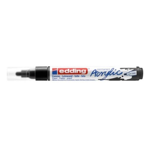[E-5100901] CF10 MARCATORE ACRILICO NERO MEDIA