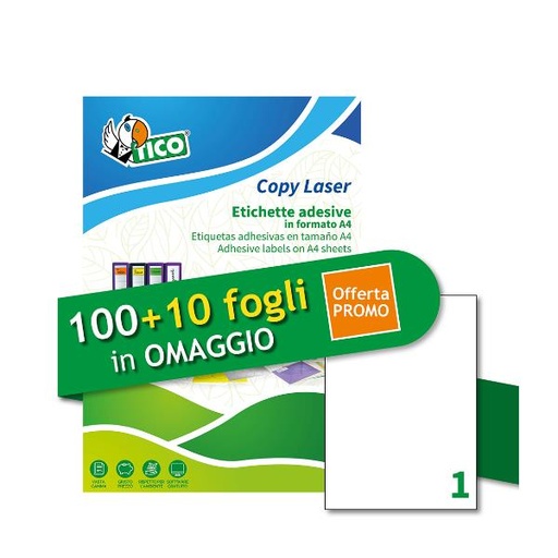 [LP4W-210297P] ETICH BIANCHE ADESIVE 100PIU10 FF