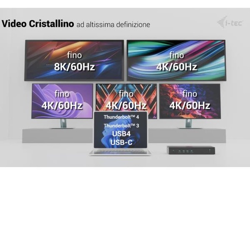 [CA5MONDOCKPDIT] 5X 4K/60HZ DISPLAY DOCKING +PD100W