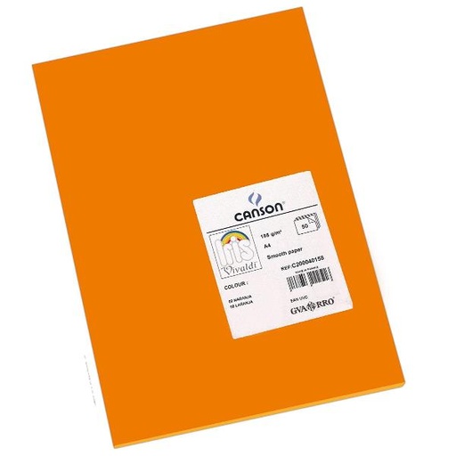 [200040158] CF50FF VIVALDI A4 185G ARANCIONE