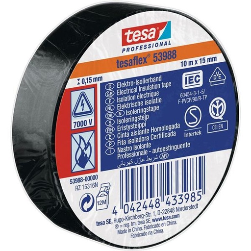 [53988-00000-01] CF10 NASTRO ISOLANTE 10X15 NERO