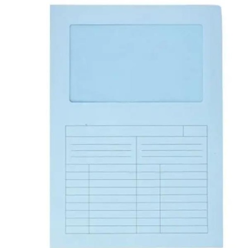 [700-B] CF50 CARTELLINE C/FINESTRA 120GR BL