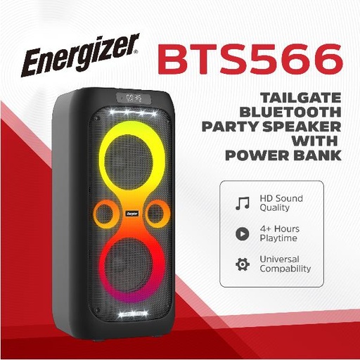 [BTS566] PARTY SPEAKER VERTICAL BT+POWERBANK
