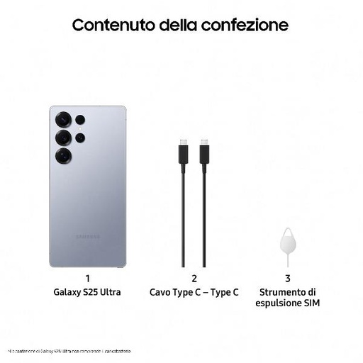 [SM-S938BZBDEUE] GALAXY S25 ULT 12+256GB SILVBL