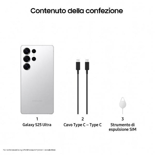 [SM-S938BZSGEUE] GALAXY S25 ULT 12+512GB SILVER