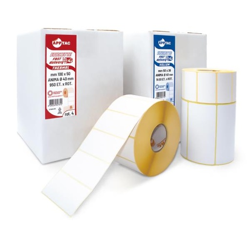 [EFD100150TR] CF4ROLL ETICHETTA TERM MM100X150