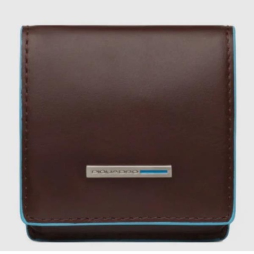 [PU2634B2/MO] PORTA MONETE MOGANO A TACCO QUADRAT