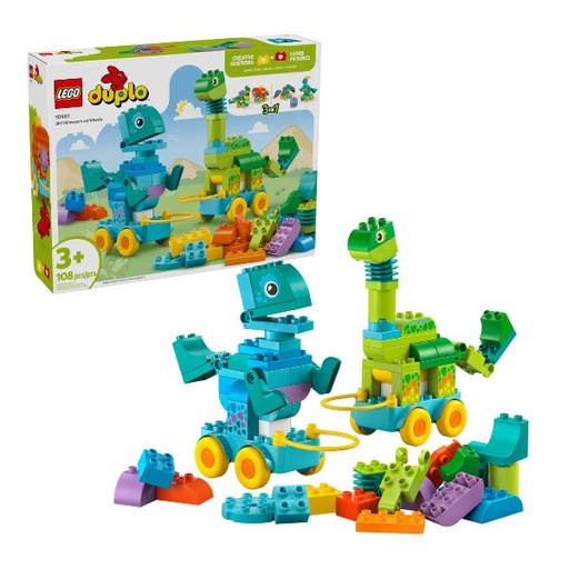 [10451] DINOSAURI SU RUOTE 3 IN 1