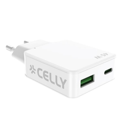 [SLIMTC1C1A45WWH] SLIMTC 1 USB-C 1 USB- A 45W
