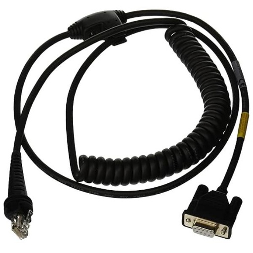 [CBL-020-300-C00] CAVO RS232 NERO DB9 FEMALE COILED