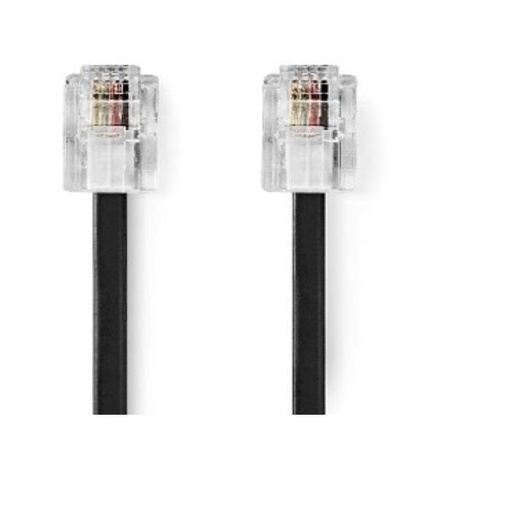 [NXRJ112MB] CAVO PATCH RJ11 2METRI NERO