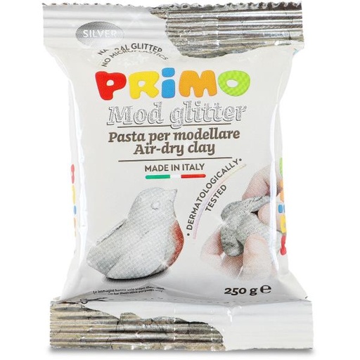 [2858MOD250GS] PASTA PER MOD.250GR GLITTER ARGENTO