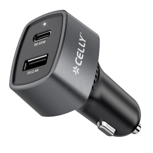 [CC1USBC1USBA65W] CAR CHARGER USB-C USB-A 65W