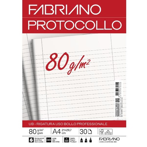 [19100751] CF30 PROTOCOLLO 80G 30FF RIG UB