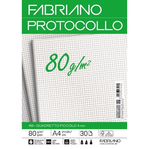 [19100752] CF30 PROTOCOLLO 80G 30FF RIG 4MM