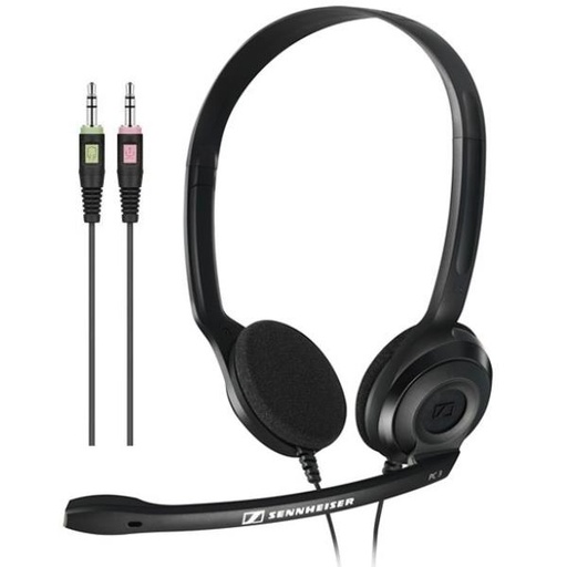 [1000430EPO] PC3 CUFFIA MICROFONO DOUBLE 2  JACK