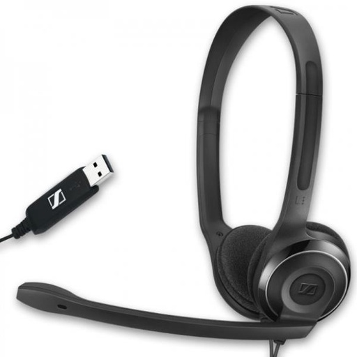 [1000432] PC8 CUFFIA MICROFONO DOUBLE USB