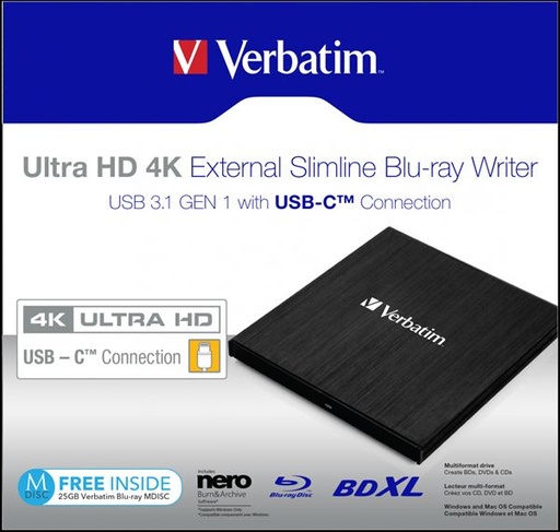 [43888] MOBILE BLU-RAY RE-WRITER TYPE.C 4K