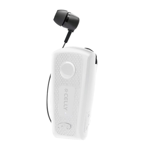 [BHCLIPWH] RETRACTABLE MONO HEADSET WH