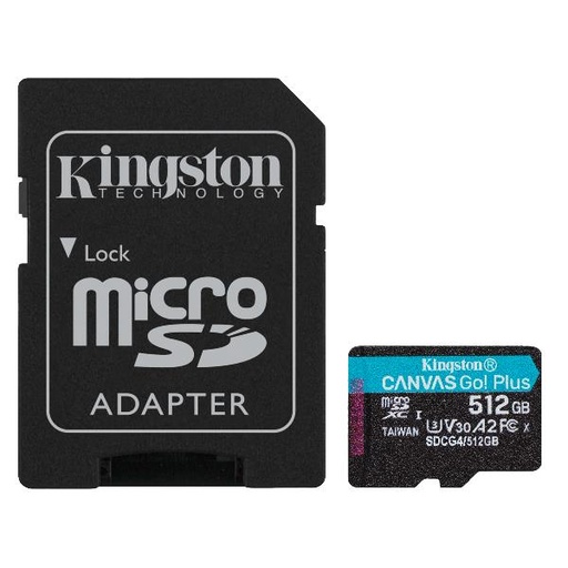 [SDCG4/512GB] 512GB MICROSDXC CANVAS GO PLUS 4 +A