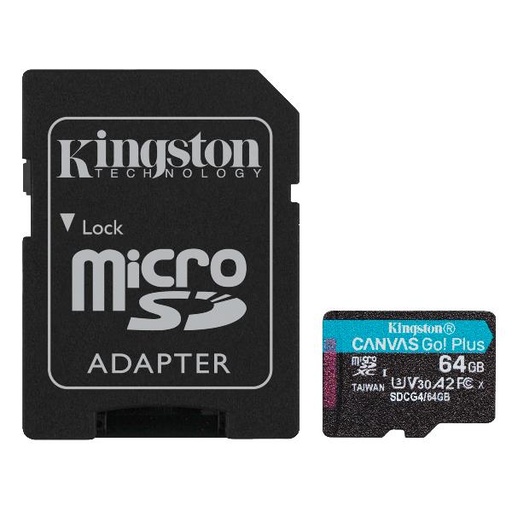 [SDCG4/64GB] 64GB MICROSDXC CANVAS GO PLUS 4 +A