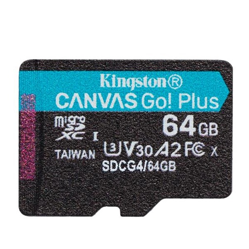 [SDCG4/64GBSP] 64GB MICROSDXC CANVAS GO PLUS GEN4
