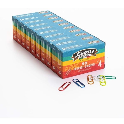 [FX5-10] CF10X50 FERMAGLI COLORATI METAL N4