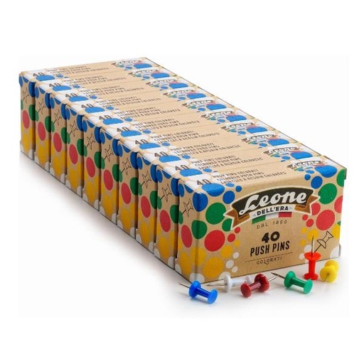 [PUC40] CF10X40 PUSH PINS COLORI ASSORTITI