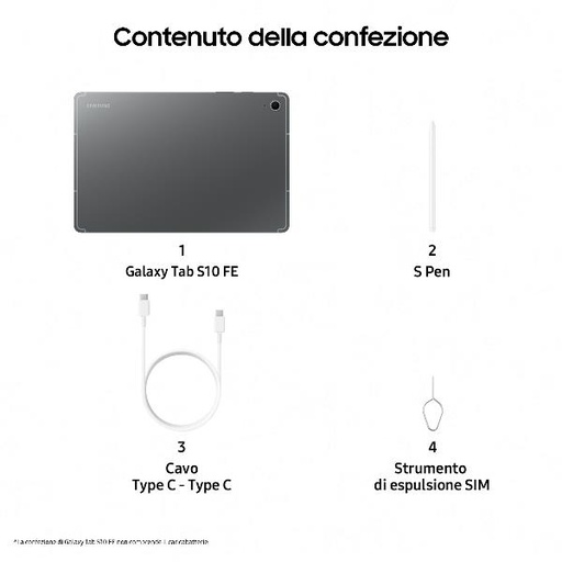 [SM-X526BZAREEE] GALAXY TAB S10 FE 5G EE 128GB GRAY
