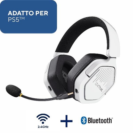 [25747] GXT493PS CARUS WRLS PS5 HEADSET WHT