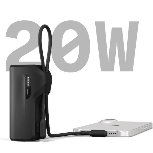 [CY5356PBCHE] BATTERY BANK USB-C 5K CABLE BLACK