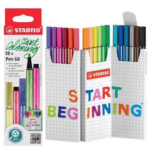 [6818/8] AST18 PEN68 ZIG ZAG IN CARTONE