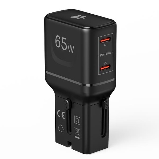 [MULTIPLUGSL65W] MULTIPLUG 2C 65W SLIM