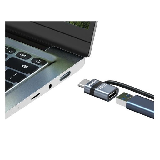[XAD-LCM-AF] ADATTATORE USBC M USB F + FERMACAVO