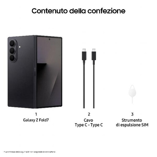 [SM-F966BZKBEUE] GALAXY Z FOLD7 12+256GB BLACK