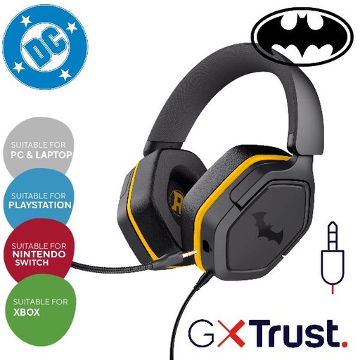 [25784] GXT492BM CARUS HEADSET BATMAN