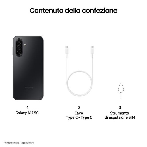 [SM-A176BZKAEEE] GALAXY A17 5G 128GB BLACK EE