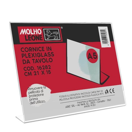 [16282M] CORNICE PLEXIGLASS DA TAVOLO 21X15