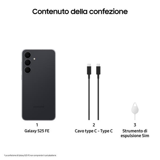 [SM-S731BZKDEEE] GALAXY S25 FE 8+128GB JETBLACK EE