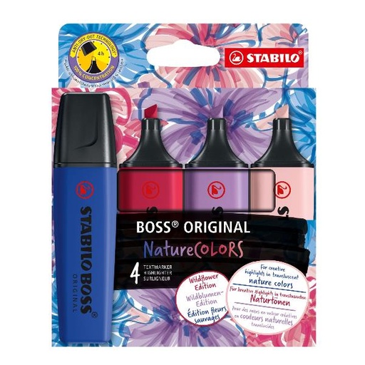 [70/4-1-103-5] AST4 STABILO BOSS NATURE WILDFLOWER