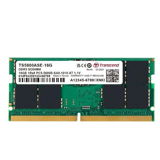 [TS5600ASE-16G] 16GB TS DDR5 5600 SO-DIMM 1RX8 CL46
