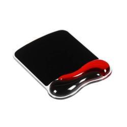 [62402] DUO GEL MOUSEPAD WAVE NERO/ROSSO