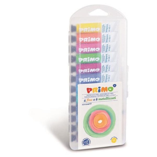 [450T12FMP] CONF12 TUBETTI TEMPERA12ML 4 L.