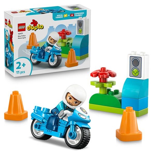 [10471] MOTOCICLETTA BLU DELLA POLIZIA